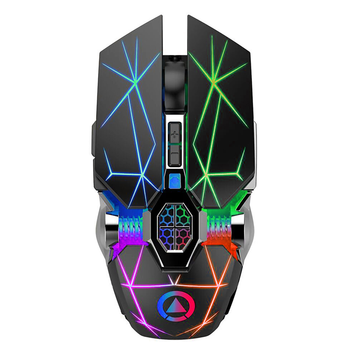 Мышь беспроводная SKY (A7) Star Black, аккумулятор, RGB