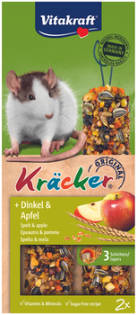 Крекер для крыс Vitakraft Kracker с зерном и фруктами 2 шт. (4008239251404)
