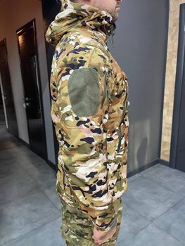 Куртка тактическая, Softshell, Yakeda, Мультикам, размер XXL, зимняя флисовая куртка для военных софтшел