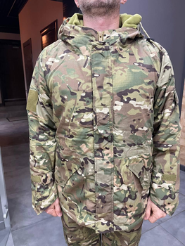 Куртка тактична, Yakeda, Мультикам, розмір L, підкладка — фліс, демісезонна куртка для військових