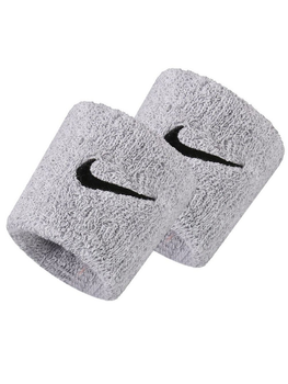 Напульсники Nike Swosh Wristbands 2 шт. (1 пара) на руку для спорта серый (N.NN.04.051.OS)