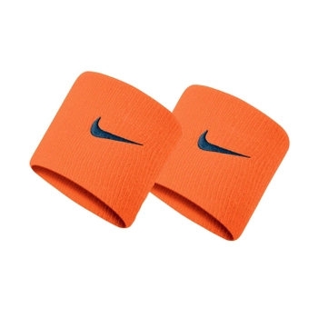 Напульсники Nike Swosh Wristbands 2 шт. (1 пара) на руку для спорта оранжевый (N.000.1565.804.OS)