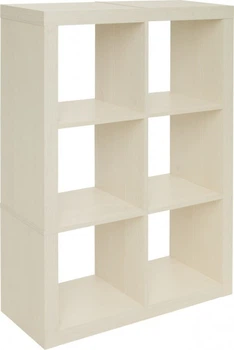 Шафа для книг 2x3 Inteo 1146x792x290 мм Вудлайн кремова 3D Рельєфна основа Товщина корпусу 50мм