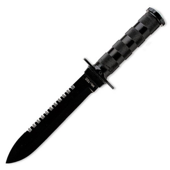Боевой Тактический Армейский Военный Нож с Пилой Mil-Tec Survival Knife 15369000 (9021) SP
