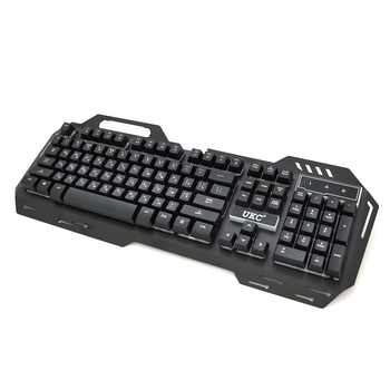 Клавиатура с подсветкой Voltronic USB GK 900, длина кабеля 170см, (Eng/Рус), (483х188х35 мм) Black, 104к, Q20