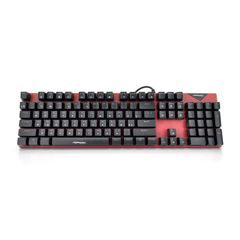 Клавіатура механічна з підсвічуванням Voltronic Cyberpunk CP-110, довжина кабелю 100см, (Eng/Рус), (425х120х30 мм) Black, 104к, Q20