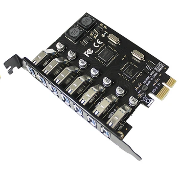 Контролер PCI-Е=>USB 3.0, 7 портів, 5Gbps