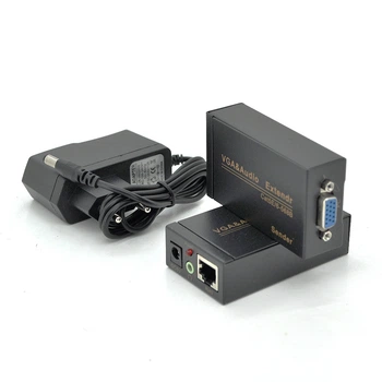 Активный удлинитель VGA сигнала Voltronic до 100м по витой паре Cat5e/6e 1080P