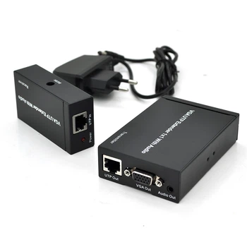 Активный удлинитель VGA сигнала Voltronic до 300м по витой паре Cat5e/6e 1080P