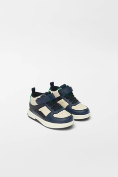 Високі кросівки Zara мх7525 білі з синім 23