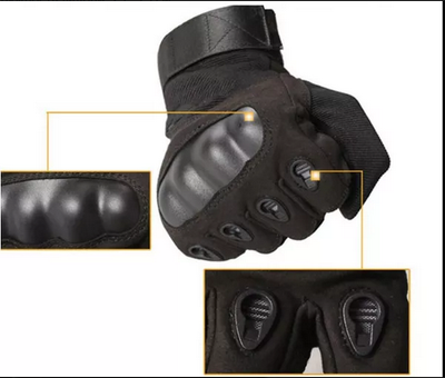 Перчатки тактические Закрытые с усиленным протектором OAKLEY Black L
