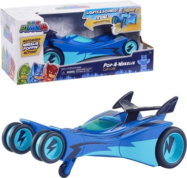 Автомобіль PJ Masks Герої в масках Pop-A-Wheelie Cat-Car, PJ Masks Vehicle з вогнями і звуками