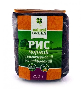 Рис Черный цельнозерновой 250г Natural Green