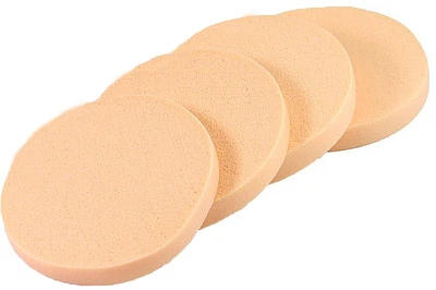 Спонж CS057B для макияжа 4в1 круг, бежевый - Cosmo Shop Sponge 4шт (1047119-27236037)