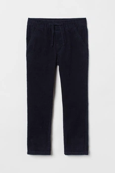 Брюки H&M пх7207 сині, вельвет 98