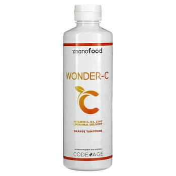 CodeAge, Wonder-C, Liposomal Delivery, апельсин и мандарин, 473 мл (AGE-00879)