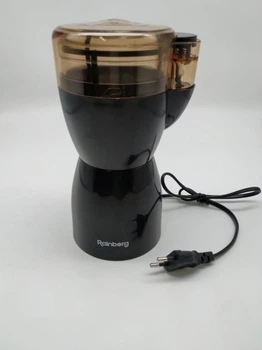 Роторна кавомолка Rainberg RB-2206 600 Вт електричний подрібнювач ніж з нержавіючої сталі Чорний