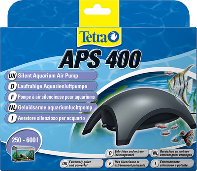 Двухканальный компрессор Tetra APS-400 для аквариума до 250-600 л Черный №143203