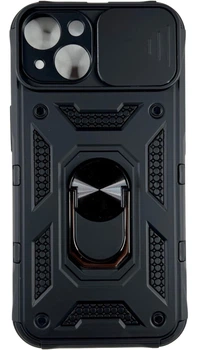 Чохол Camshield з кільцем-підставкою на iPhone 14 чорний