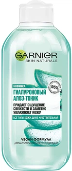 Увлажняющий тоник с алоэ и гиалуроновой кислотой для всех типов кожи лица, даже чувствительной - Garnier Skin Naturals Hyaluronic Aloe Toner 200ml (838783-2161)