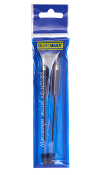 Ручка шариковая Buromax MaxOFFICE синие чернила 2шт в блистере (BM.8352-01-2)