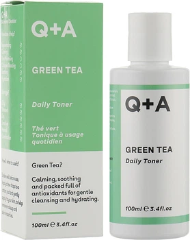 Тонер для лица успокаивающий с зеленым чаем Q+A Green Tea Daily Toner 100 мл