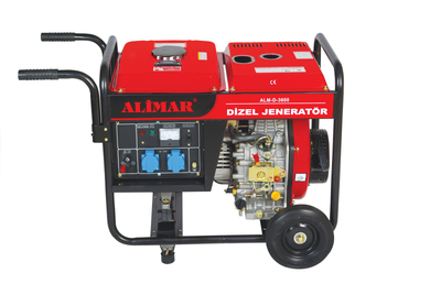 Генератор дизельный Alimar ALM-D-3600 4 кВА, 1 фаза, ручной стартер, Турция