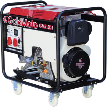 Генератор дизельный GoldMoto GM7.5DJ 6,9 кВА, 1 фаза, электростартер, Турция