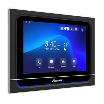 7" SIP домофон на Android з Wi-Fi та Bluetooth AKUVOX X933W Black