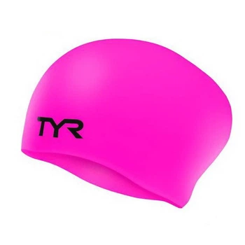 Шапочка для плавания TYR Long Hair Wrinkle Free Silicone Cap, Pink (LCSL-693)