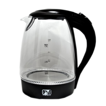 Скляний електрочайник Promotec PM-810E Чорний