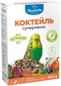 Корм Природа Коктейль для папуги Суперменю 500 г (4820157400302)