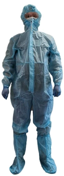 Комбінезон захисний АВ-Фарма Одноразовий з капюшоном Розмір 48-52 (4820089710357)