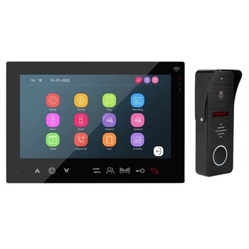 Комплект Wi-Fi Відеодомофон&nbsp;MT-TUYA 95708H Діагональ 7" (18cм) Виклична панель 94206 1000TVL (black)