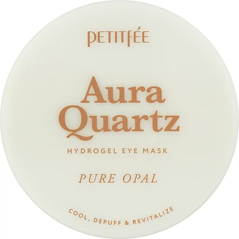 Гидрогелевые патчи для глаз с протеинами жемчуга и пудрой опала - Petitfee & Koelf Aura Quartz Hydrogel Eye Mask Pure Opal 40шт (1023552-34245)