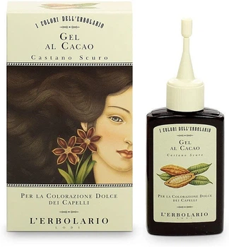 Красящий гель с какао "Тёмно-каштановый" - L'Erbolario Gel Al Cacao 70ml (49455-84169)