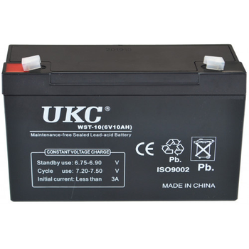 Аккумулятор UKC Battery WST-10 6V 10A