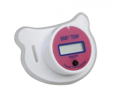 Соска-пустушка SUNROZ для немовлят з термометром Рожевий (SUN3910)