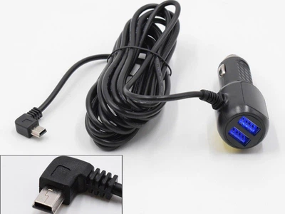 АЗУ GPS miniUSB ~ 3,4A 3метра (черн)