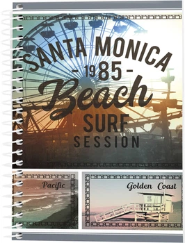 Блокнот Аркуш Santa Monica А5 в клетку 96 листов 3 шт (1В2287)