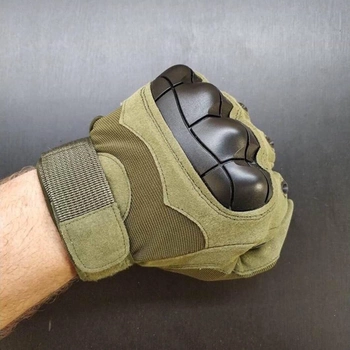 Тактические перчатки полнопалые размер XL Олива