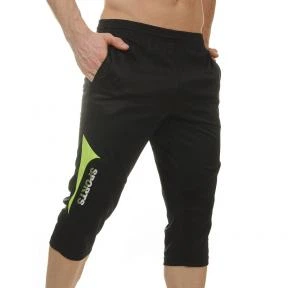 Бриджи футбольные Lingo SPORTS LD-9716 черный-салатовый 3XL, рост 180-185