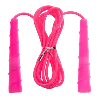 Скакалка з PVC джгутом (l-2,8м, d-5мм, рожевий) (FI-3513-5)