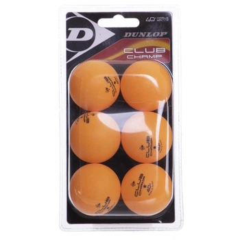 Набор мячей для настольного тенниса DUNLOP CLUB CHAMP 40+ MT-679315 6шт оранжевый