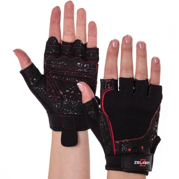 Перчатки тактические, спортивные женские Zelart SB-161736 M размер черный