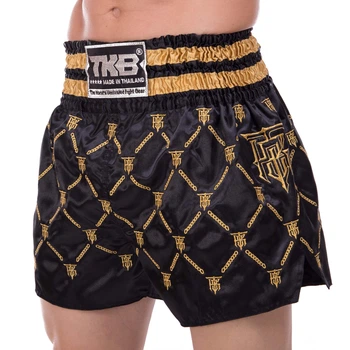 Шорты для тайского бокса и кикбоксинга TOP KING TKTBS-211 XS черный-золотой