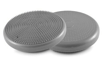 Подушка балансировочная массажная FI-4272 BALANCE CUSHION диаметр-33см Серый
