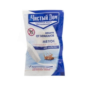 Инсектицидный мелок карандаш от тараканов и других насекомых Чистый Дом 20 гр Техноэкспорт