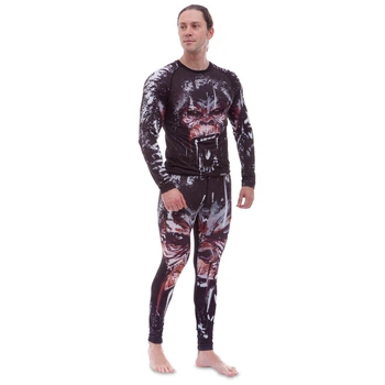 Комплект компрессионный мужской (лонгслив и штаны) VNM GORILLA 9503-9603, размер: XXL (50-52), черный