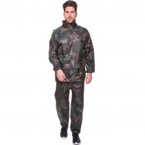 Дождевик-костюм 118-1 (размер: 2XL (50-52), цвет: камуфляж, Woodland)